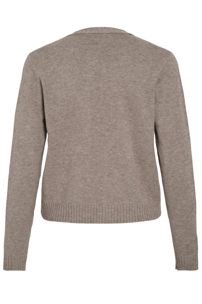 VIRIL SHORT L/S KNIT CARDIGAN-NOOS 14060800 FALCON/MELANGE
